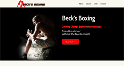Desktop Screenshot of becksboxing.com