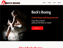 Tablet Screenshot of becksboxing.com